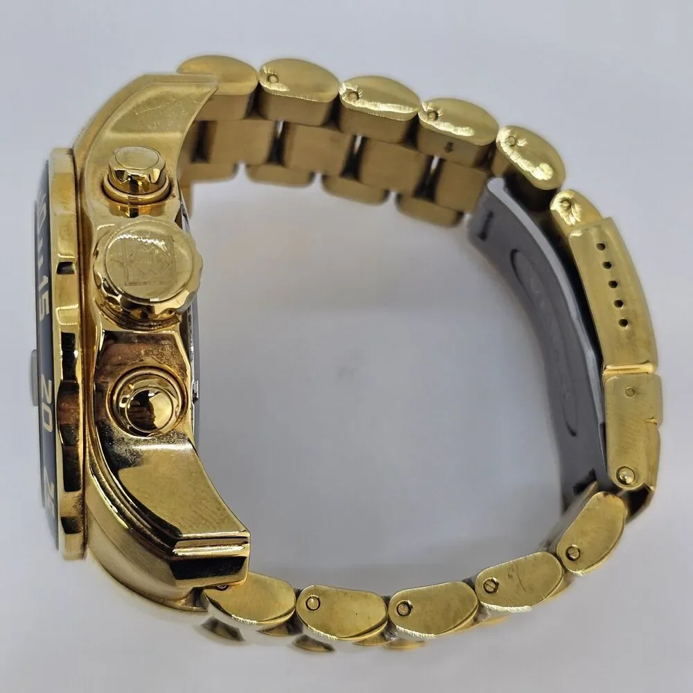 Invicta‎ 19837 Men Watch Pro Diver Chronograph Gold Dial Bracelet 6